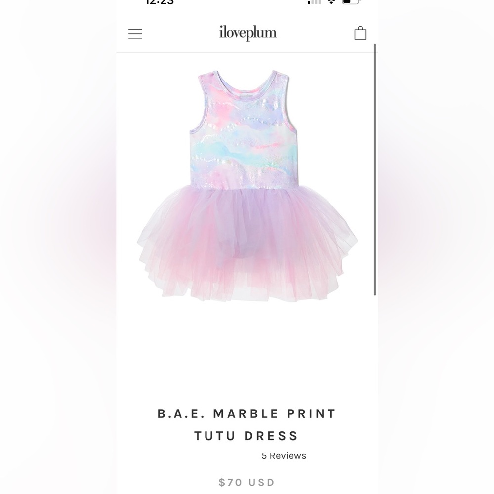 Iloveplum NYC MARBLE TUTU